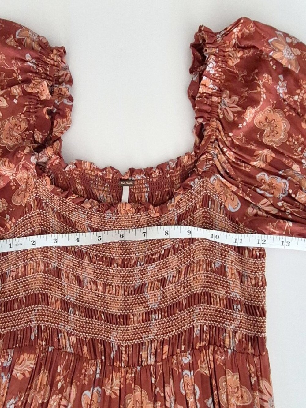 Free People Sweet Escape Maxi Dress Mocha Combo Size M - Picture 10 of 12